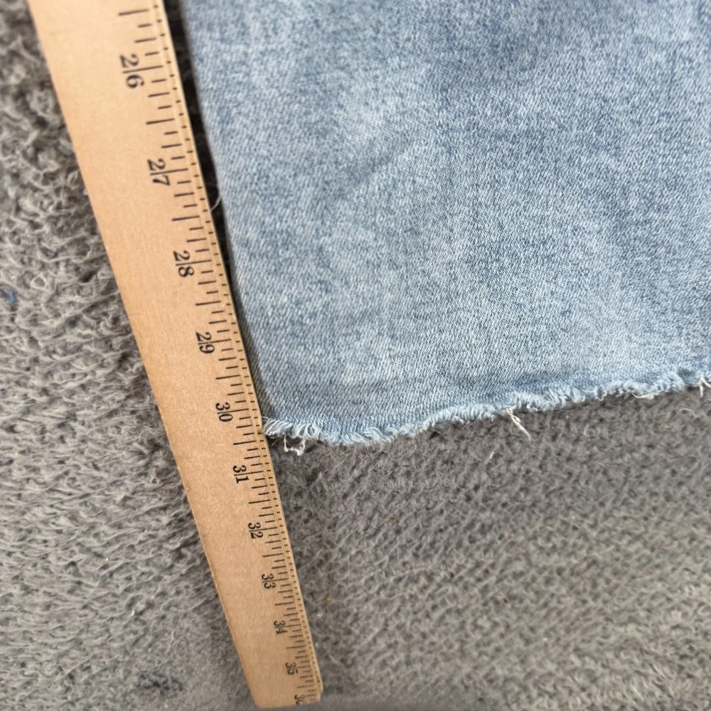 Hidden Jeans Womens 28x30 Blue Cotton Denim Wide-Leg Distressed Workwear Stretch - Picture 9 of 11